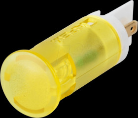 QS121XXY24 Indicator LED, 24 V DC, 12 mm, FASTON, yellow