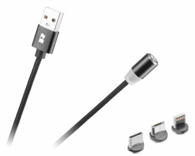 KABEL USB MAGNETYCZNY 3W1 MICROUSB,USB C