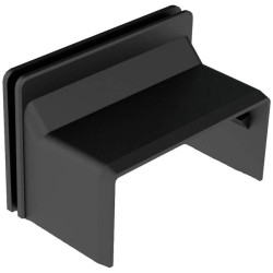 KOPOS 8639_FB Cable Duct Grommet 40x20mm Black For Low Voltage Cables