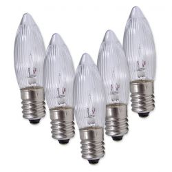 Żarówka choinkowa do świeczników adwentowych E10 34V 3W