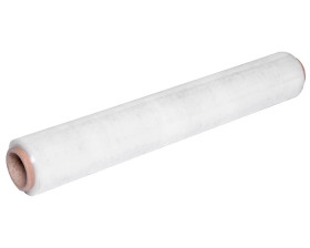 Folia stretch transparentny ręczny 80x500mm 1,3kg