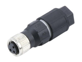 Złącze wielostykowe przemysłowe 3-pinowe M8 Montaż na kablu Wtyczka Molex