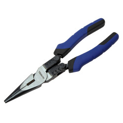 Faithfull FAIPLHLLN9 High-Leverage Long Nose Pliers 230mm (9in)