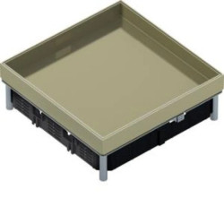 tehalit.VE-EE Pokrywa pełna IP54 5kN MKQ12 244x244 25mm mosiądz MKQ120BL25