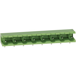 TruConnect 215438 7.5mm Header Right Angle Open 8 Way Terminal Block
