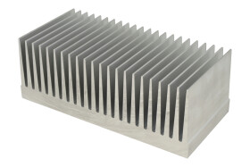 Radiator; PR375/10; naturalny; 100mm; żebrowany; 0,64K/W; 215mm; 77mm; Alutronic