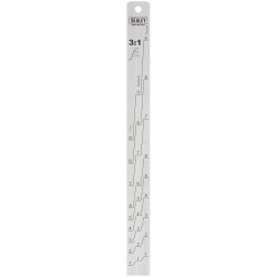 Sealey PA07 Aluminium Paint Measuring Stick 1:1/3:1