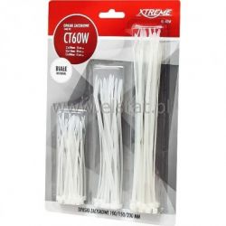 Opaski zacisk. zestaw, białe 2,5/3,5 CT60