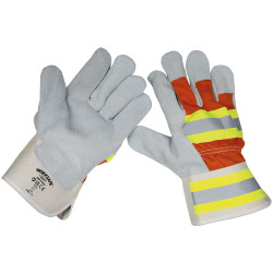 Worksafe SSP14HV Reflective Rigger&#x27;s Gloves Pair