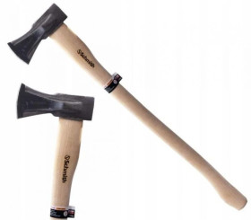 Siekiera rozłupująca z klinem 2kg długa 80cm z drewnianym trzonkiem Schmith