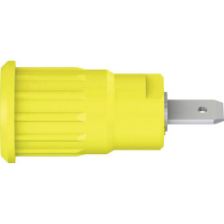 Stäubli 497079-20 SEB4-F/N safety jack socket gr/yel 4mm rigid 1pc