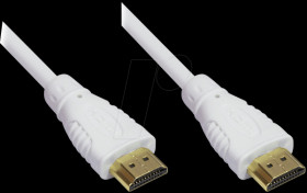 4514-030W HDMI A Plug &gt; HDMI A Plug, 3m weiß