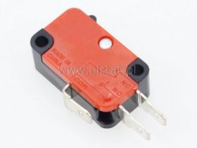 Przełącznik krańcowy; bez dźwigni 15A; 4,8mm;