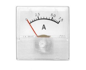 Amperomierz panelowy mini 7,5A + bocznik