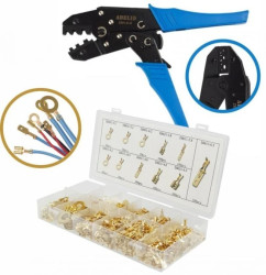 Zestaw Praska do konektorów + zestaw końcówek 750szt. KNZ-ZBAK6-BOX750