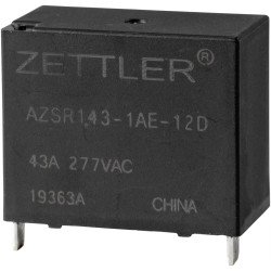 Zettler Electronics AZSR143-1AE-12D Power Relay 12V DC 50A 1 Maker 1pc