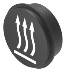 Nakładka do klawiatury, typ: Wkładka klawiatury, symbol - ogrzewanie wnętrz; grzałka, do użytku z: Klawiatury serii 09