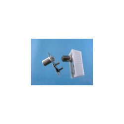 Wtyk TV antenowy kątowy duży