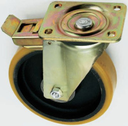 Koło samonastawne średnica kabla 160mm Płyta Tente 750kg wysokość całkowita 200mm