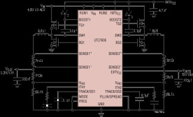 40V Low I, Dual, 2-Phase 100% Duty Cycle Synchronous Step-Down Controller