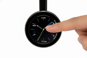 ESP32-S3 Round Touch Display Development Board (1.85", AI Voice & Wireless Charging)