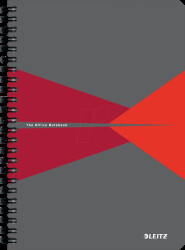 44591025 A5 spiral notebook, lined, 90 sheets, red