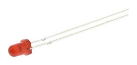 LED, THT, czerwona, 2-Pin, 2,4 V, 40°, Wurth Elektronik, WL-TMRC