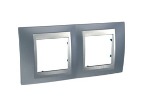 UNICA TOP Ramka 2 podwójna pozioma antracyt MGU66.004.097 SCHNEIDER ELECTRIC