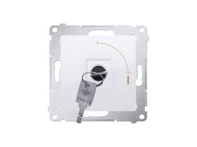 SIMON 54 Wyłącznik pojedynczy na klucz biały 2 pozycyjny 0-I DW1K.01/11 KONTAKT SIMON