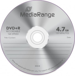 DVD+R MEDIARANGE 4.7GB X16 SLIM