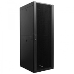 Szafa stojąca RACK 19 42U 750x1200mm perforowana serwerowa czarna 1500kg NEKU + wyposażenie
