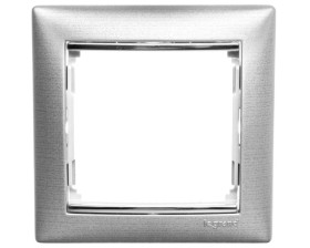 VALENA Ramka pojedyncza aluminium szczotkowane 770331