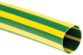 Rurka termokurczliwa RCA 9,5mm - ŻÓŁTO-ZIELONA