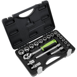 Sealey S01235 Siegen Socket Set 3/8"Sq Drive 19pc