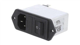 Złącze Zasilające Ac Męskie 1A 250Vac C14 (E) 7,5Mh Fn281-1-06