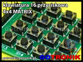 Moduł klawiatury 16 przyciskowej 4x4 MATRIX