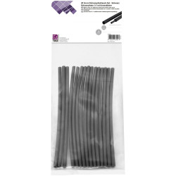 TruComponents 30421 Heatshrink set Blk 3mm 1mm Shrinkage:3:1 15pcs