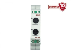 Moduł bezpiecznikowy BIK-2W - 2 wkładki topikowe, max 10A, DIN 1 moduł