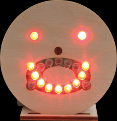 76333 Smiley mood barometer, soldering kit for 9 V battery