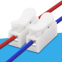 Electric Quick Connector CH2 - Clamp Connector for 0.5-2.5mm2 Cables - 10 pcs