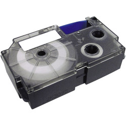 Casio XR-24X1 Black Font On Clear Label Printer Tape 24mm x 8m