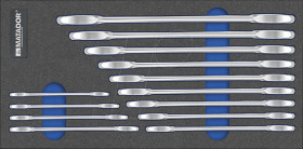 8164 3100 Double Open Ended Spanners XL, 13-piece