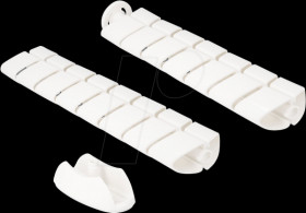 20797 Cable Duct for desk 740 x 75 mm height adjustable white