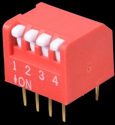 Piano dip switch, 4-pin