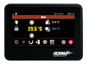 Panel dotykowy, 4,3” TFT LCD, pojemnościowy, złącza rozłączne, kolor czarny