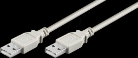 93375 USB 2.0 Hi-Speed cable A-connector &gt; A-connector 1.8 m grey