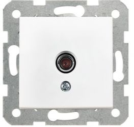 Gniazdo VIKO TV przelotowe - białe - KARRE