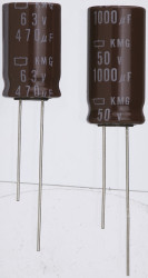 Kondensator 1μF 100V dc THT CHEMI-CON roztaw: 2mm 5 (Dia.) x 11mm