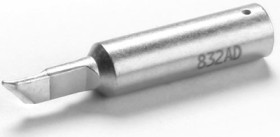 Soldering tip, chisel shaped, Ø 8.5 mm, (T x L x W) 1.5 x 45 x 7 mm, 0832AD/SB
