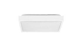 Plafon Kwadratowy Natynkowy Led 18W 1800Lm 3000K Ip44 Biały Barwa Ww Biała...